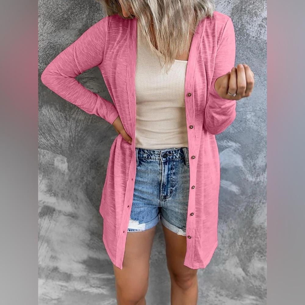Lightweight Button-Down Cardigan